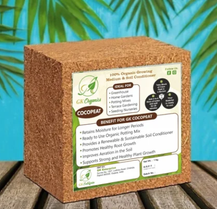 GK Organics Coco Peat Block 1 KG